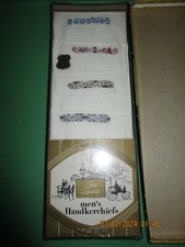 New Fine Quality Hand Loomed Embroidered Mens Handkerchiefs