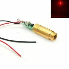 Focusable Dot 650nm 200mW Red Laser Diode Module Driver 3-5V Brass