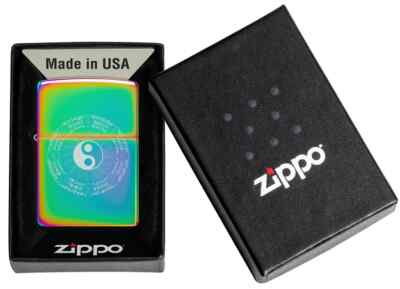 Zippo 46482, Yin and Yang Symbol Lighter, Multi-Color Finish, NEW
