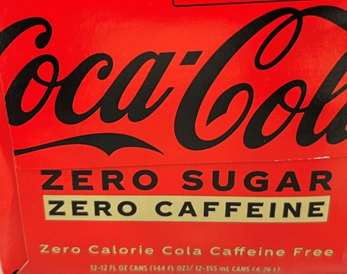 Coke Zero Sugar Caffeine Free Soda 12 pack Coca Cola - Picture 2 of 2