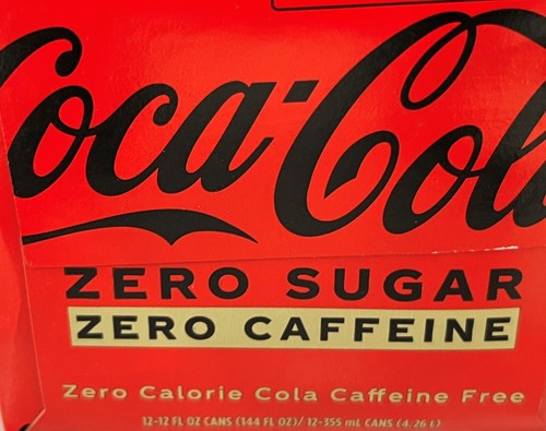 Coke Zero Sugar Caffeine Free Soda 12 pack Coca Cola - Picture 1 of 1