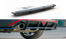 CUP Diffusor Ansatz SCHWARZ für Hyundai i30 N MK3 Fastback Splitter hinten +VB