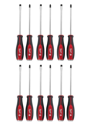 Pack of 6 Milwaukee 48-22-2702 2-Piece Demolition Screwdriver Set