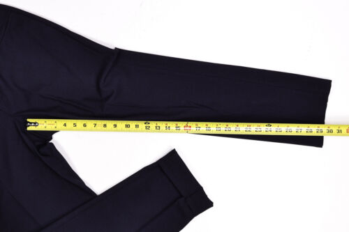 Canali Impeccabile Pantalone Abito Lana Piatto Fronte Uomo Blu 34 X 30 - Foto 3 di 10