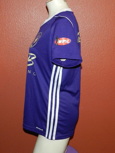 San Antonio Athenians WPSL Woman's Adidas Soccer Jersey Becca Mays #3 Med Purple - 第 4/9 張圖片