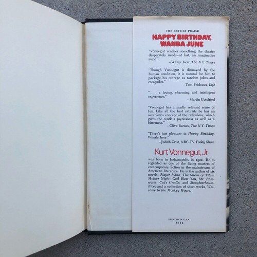 Vtg Kurt Vonnegut Jr Book Happy Birthday, Wanda June 1st Print BC Edition HC/DJ - Picture 11 of 16
