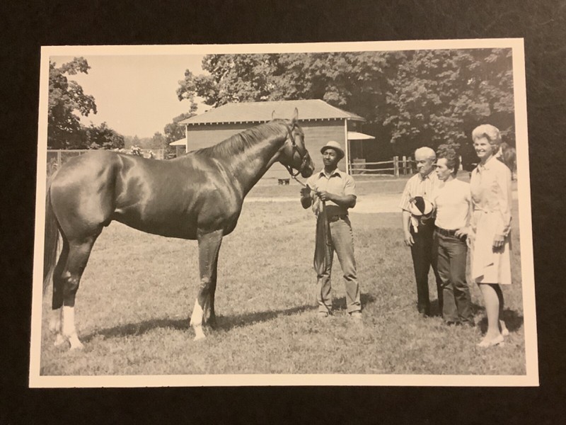 SECRETARIAT  Photo Eddie Sweat  Ron Turcotte Penny Tweedy Lucien Laurin