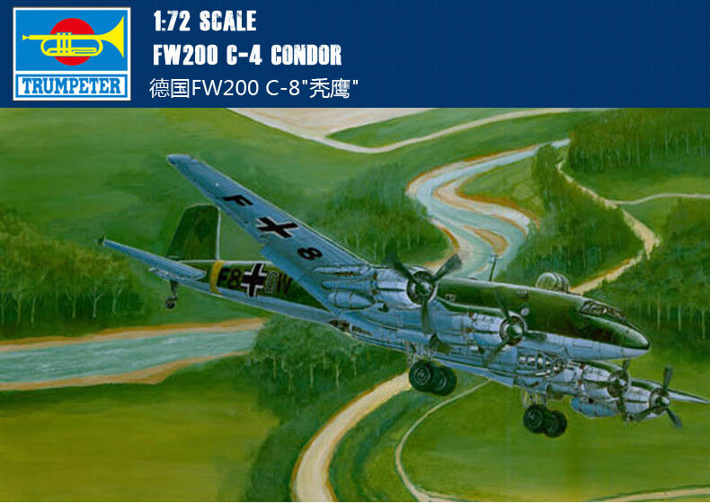FW200 C-4 CONDOR 1/72 aircraft Trumpeter model plane kit 01638