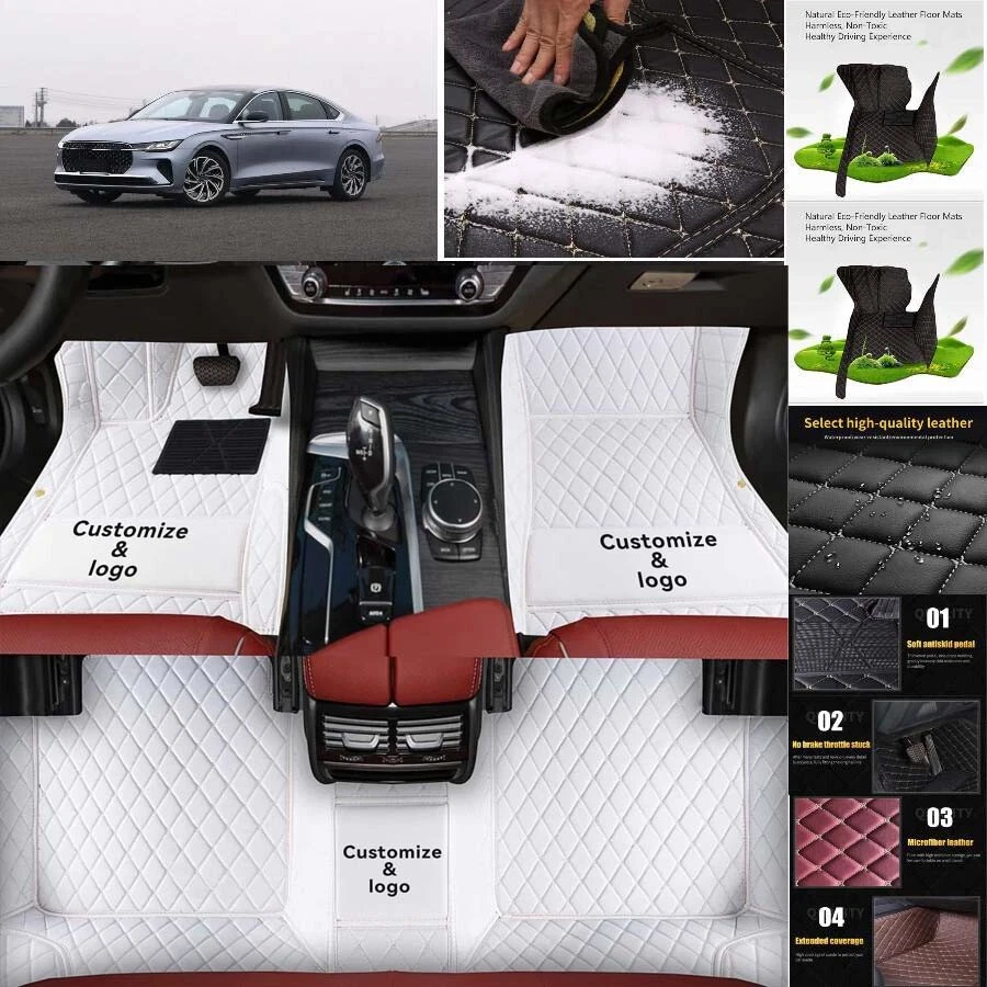 For Lincoln Zephyr Car Floor Mats Custom Waterproof Luxury Carpets Auto Liner Foto 3 de 4
