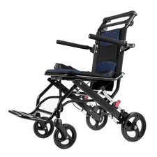 Wheelchair, Aluminum Alloy Ultra-Lightweight Transport Chair for Adults, Foldab
