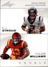 2023 Leaf Legends Edition CJ Stroud / Caleb Williams #ELE-01 Mint