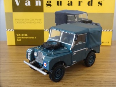 CORGI VANGUARDS RAF ROYAL AIR FORCE LAND ROVER SERIE 1 AUTOMODELL VA11106 1:43