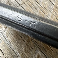 Vintage S-K 5/8" x 11/16"  Offset Box End Wrench 12-Point Mechanic Farm Tool USA