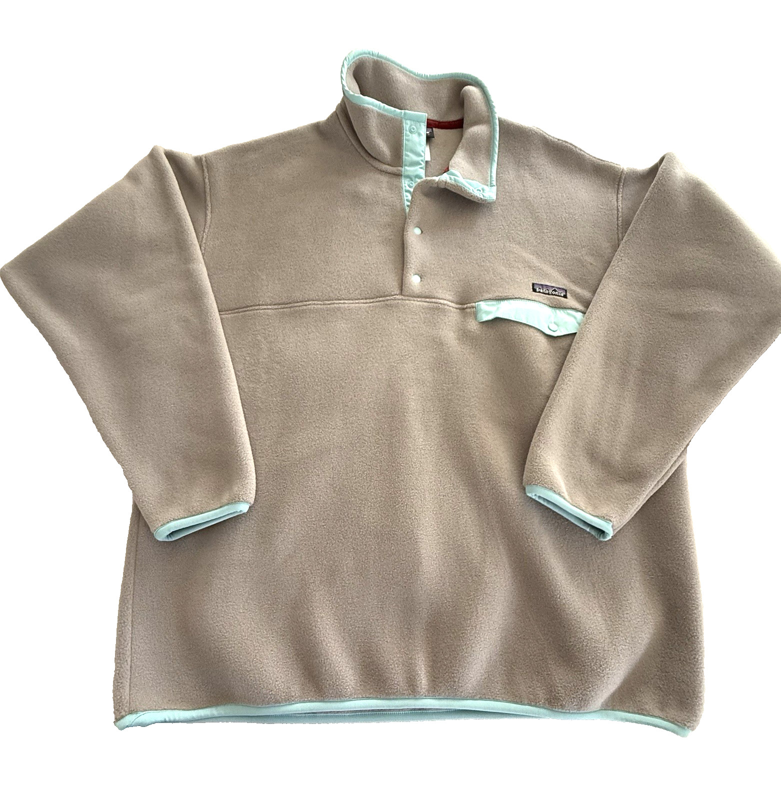 Vintage Patagonia Synchilla Fleece Snap-T Pullover Jacket Mens XLarge Light Gray image 4
