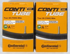 Lot 2 Continental Bicycle Conti Inner Tubes Tour 28 Slim 700C 40mm Schrader NEW