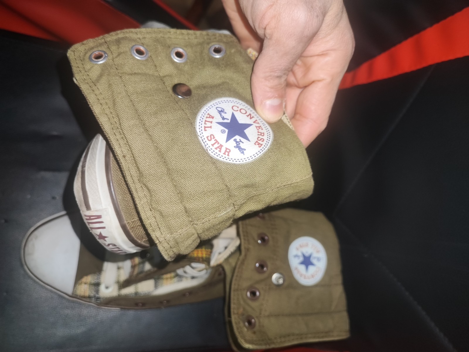 Scarpe Converse All Star Fold Down Alte - Olive foto 6