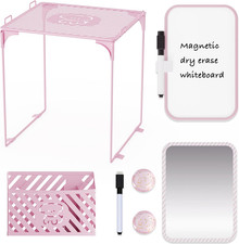 Cute Locker Accessories with Locker Shelf, Magnetic Mirror, Magnetic Pen Holder,