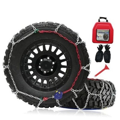 Snow Chains for Pickup Trucks, 2 Piece x 12mm, 1 Minute Quick HYR-A