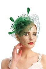 Fascinators Hats 20s 50s Pillbox Cocktail Tea Party Headwear With Veil