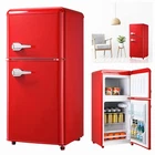 3.5Cu.Ft Compact Refrigerator Mini Fridge with Freezer 2 Door Removable Shelves
