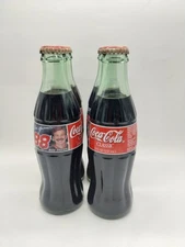Coca Cola Dale Jarrett 88 Collectible 4 Glass Bottles Nascar Racing Family
