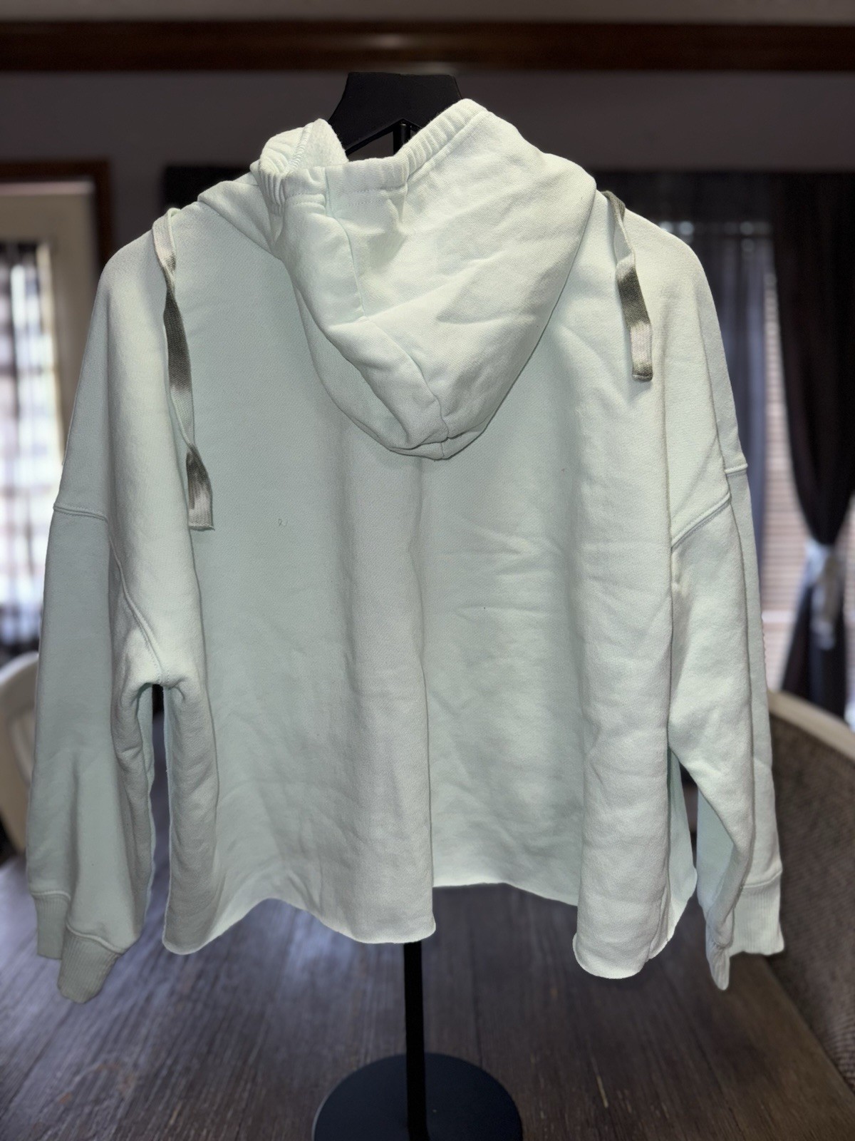 Upcycled Patchwork Cropped Hoodie - image 3