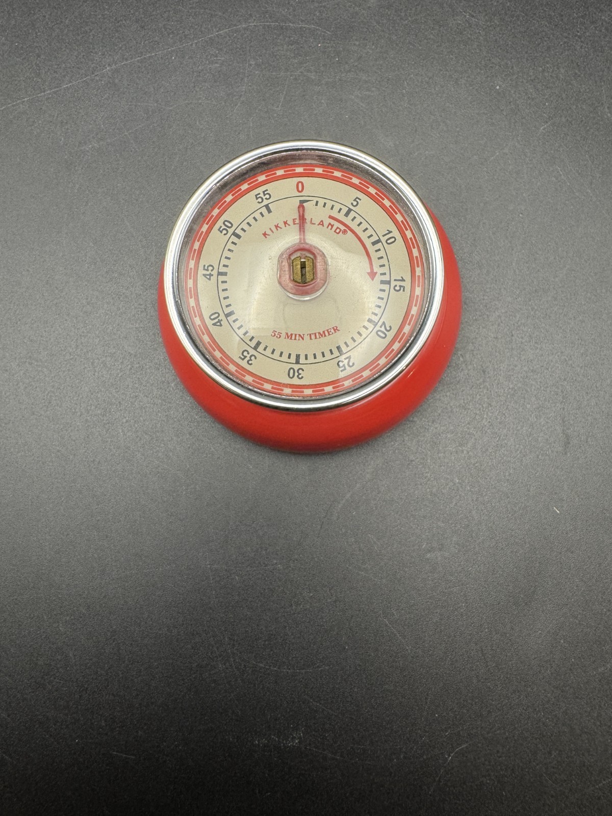 Kikkerland Orange Red Retro Magnetic Kitchen Timer 55