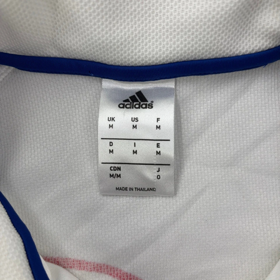 Adidas LA Clippers NBA Camisa de Tiro en Cancha para Hombres M Blanca 1/4 Cremallera 2014 *DEFECTUOSA Foto 2 de 4
