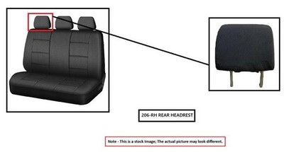RH BLK LEA REAR HEADREST OEM 2019 TOYOTA CAMRY 7194006E70C3