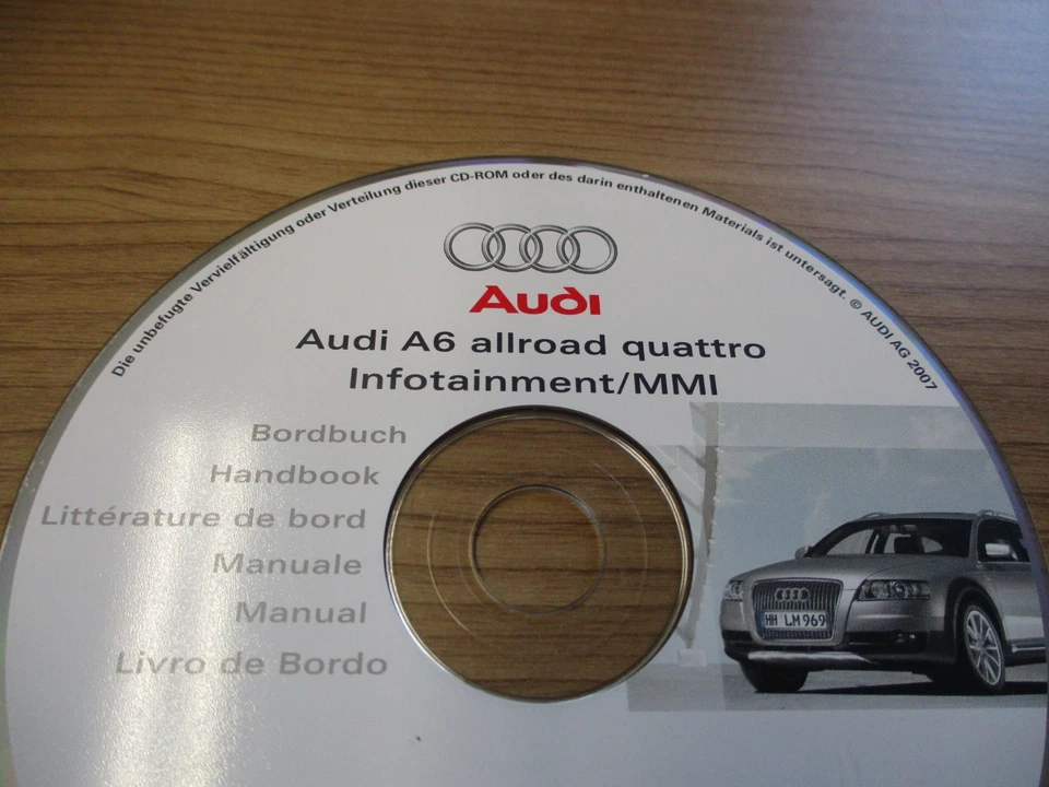 BORDBUCH Audi A6 4F Bedienungsanleitung Infotainment MMI Onboard CD 28256281088 - Bild 2 von 4