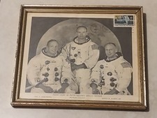 1969 NASA Apollo 11 Moon Bound Prime Crewmen Stamped Press Photo ( Rare )
