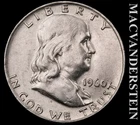 1960-D Silver Franklin Half Dollar - Scarce  Better Date  No Reserve  #K1181