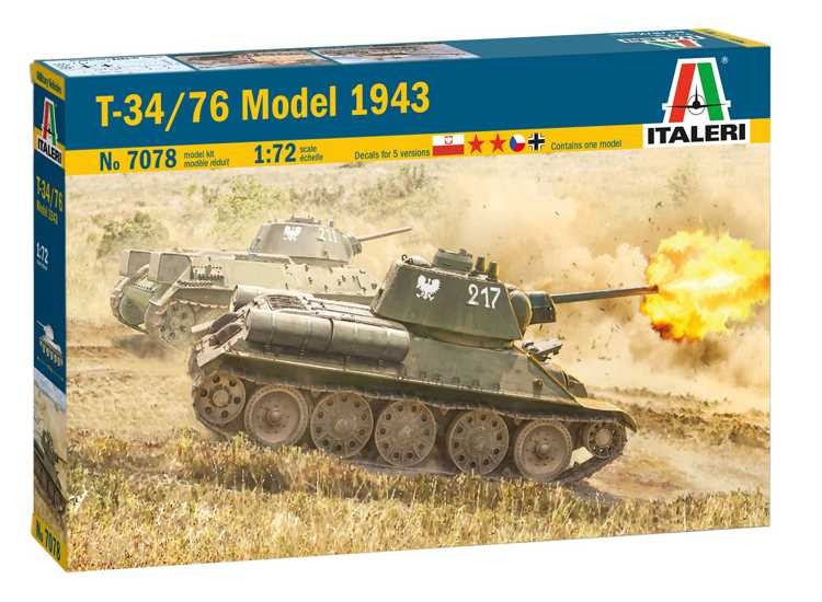 Italeri IT7078 1/72 - T-34/76 Model 1943