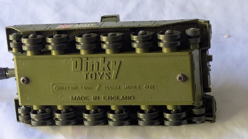 Dinky Toys 683 Military Chieftain Tank Original 1970s - Missing Tracks - Picture 11 of 12