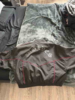 Darc Sport Wolves Black Red Bomber Jacket L Limited Edition Full
