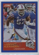 2019 Score Artist Proof 24/35 Lorenzo Alexander #128 12gr