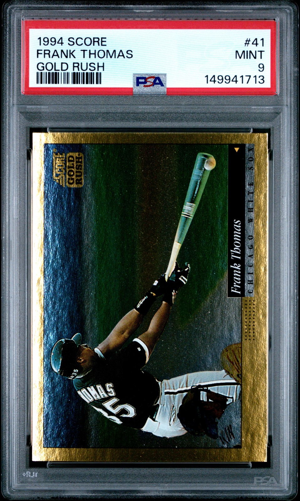 1994 SCORE GOLD RUSH #41 FRANK THOMAS PSA 9