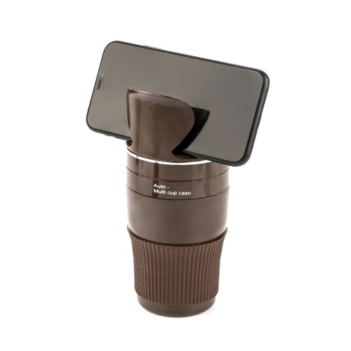 Multifunction cup storage compartment cup holder 5in1 brown for Peugeot - Picture 10 of 10