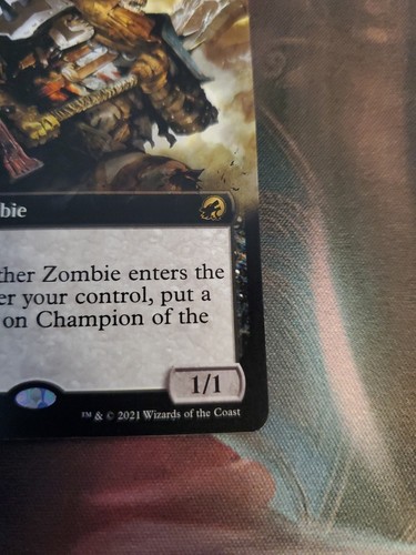 MTG Champion Of The Perished Extended Art Innistrad Midnight Hunt rara quasi nuova 2021 - Foto 5 di 6