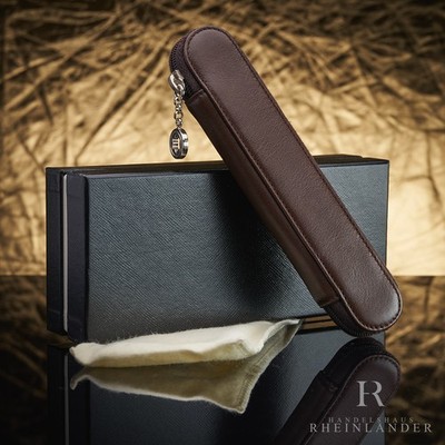 Montblanc Leather Goods Lady Star Single Pen Pouch Brown Zipper ID