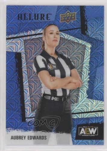 2022 Upper Deck Allure AEW Blue /35 Aubrey Edwards #95