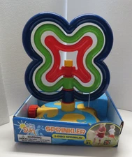 Bring on the Sun Three Ring Sprinkler - Red/Green/Blue -New
