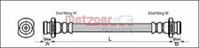 Flexible de frein Daewoo MATIZ