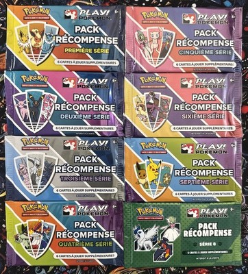 Pokemon Play Booster Artset! FR Prämienpaket - Serie 1 bis 8 neu versiegelt