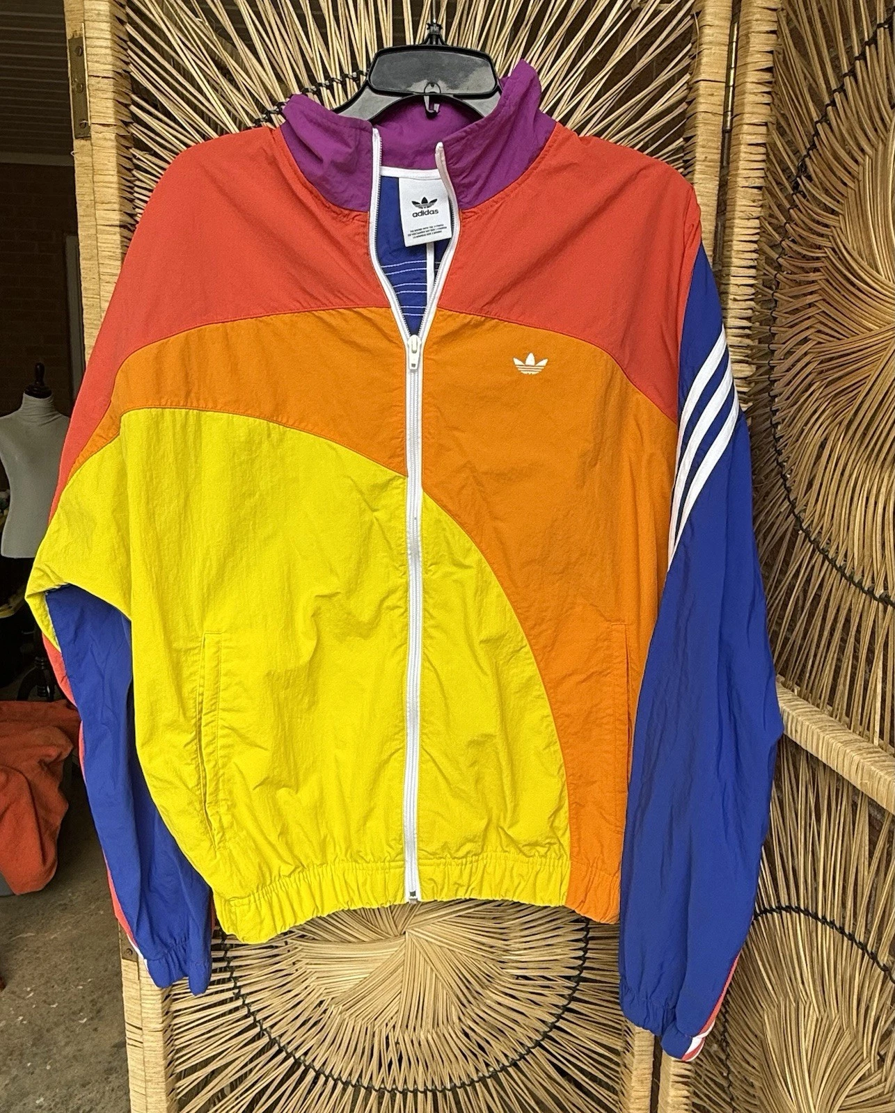 Rainbow Adidas Windbreaker Adult M 2020 Pride Off Center Jacket Multicolor
Opens in a new window or