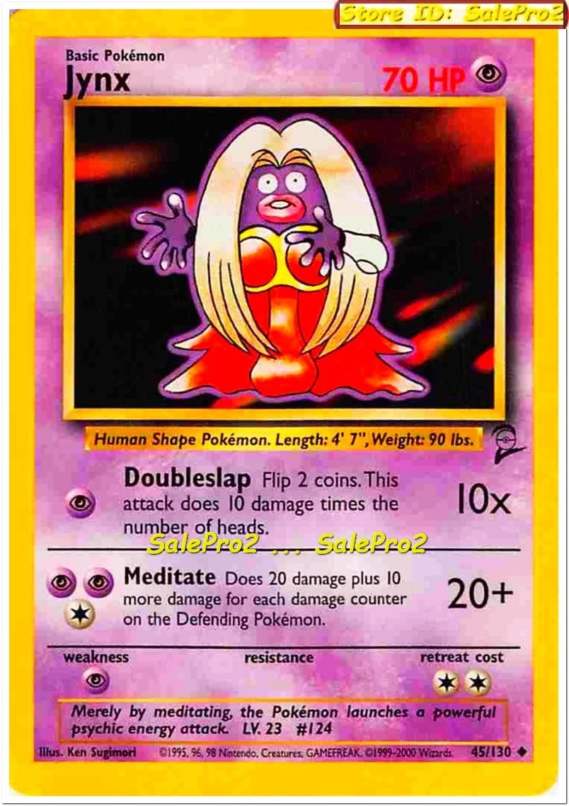 LYNX pokemon BASE SET 70 HP CCG DOUBLESLAP PURPLE DIAMOND UNC MINT