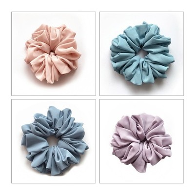 Big Chiffon Hair Scrunchie Ponytail Holders Hair Ties Elastic Hair Accessories