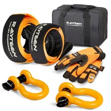 Rayteen 4x4 Off-road Recovery Kit Includes 33000lbs X 20ft Tow Strap 20000lbs X