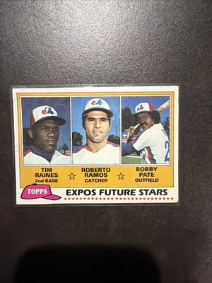 1981 Topps - Future Stars Tim Raines, Bobby Ramos, Bob Pate #479 (RC)