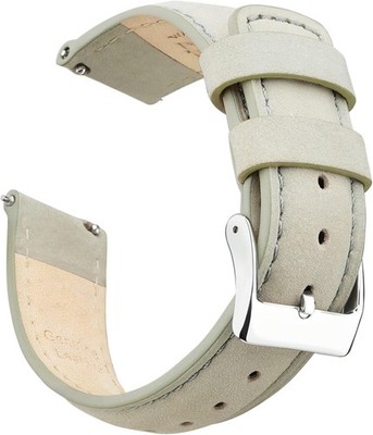 Quick Release 20mm Genuine Leather Strap for Men's & Women's Watches